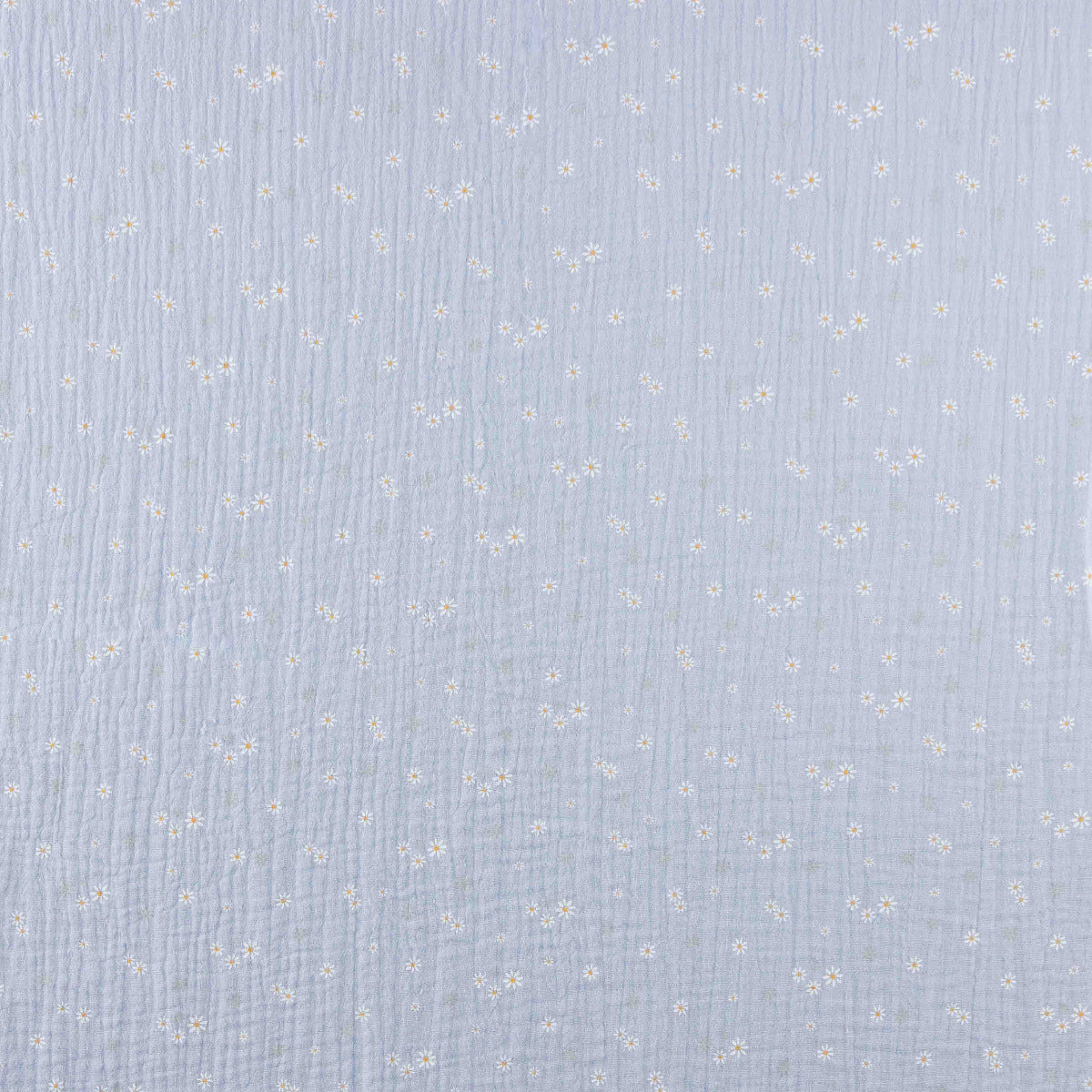 Muselina Algodón Margaritas Celeste - Ribes y Casals