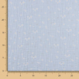 Muselina Algodón Margaritas Celeste - Ribes y Casals