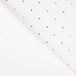 Muselina Algodón Estrellas Lurex Blanco - Ribes y Casals