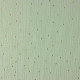 Bambula Doble Gasa Verde con Lúrex - Ribes y Casals