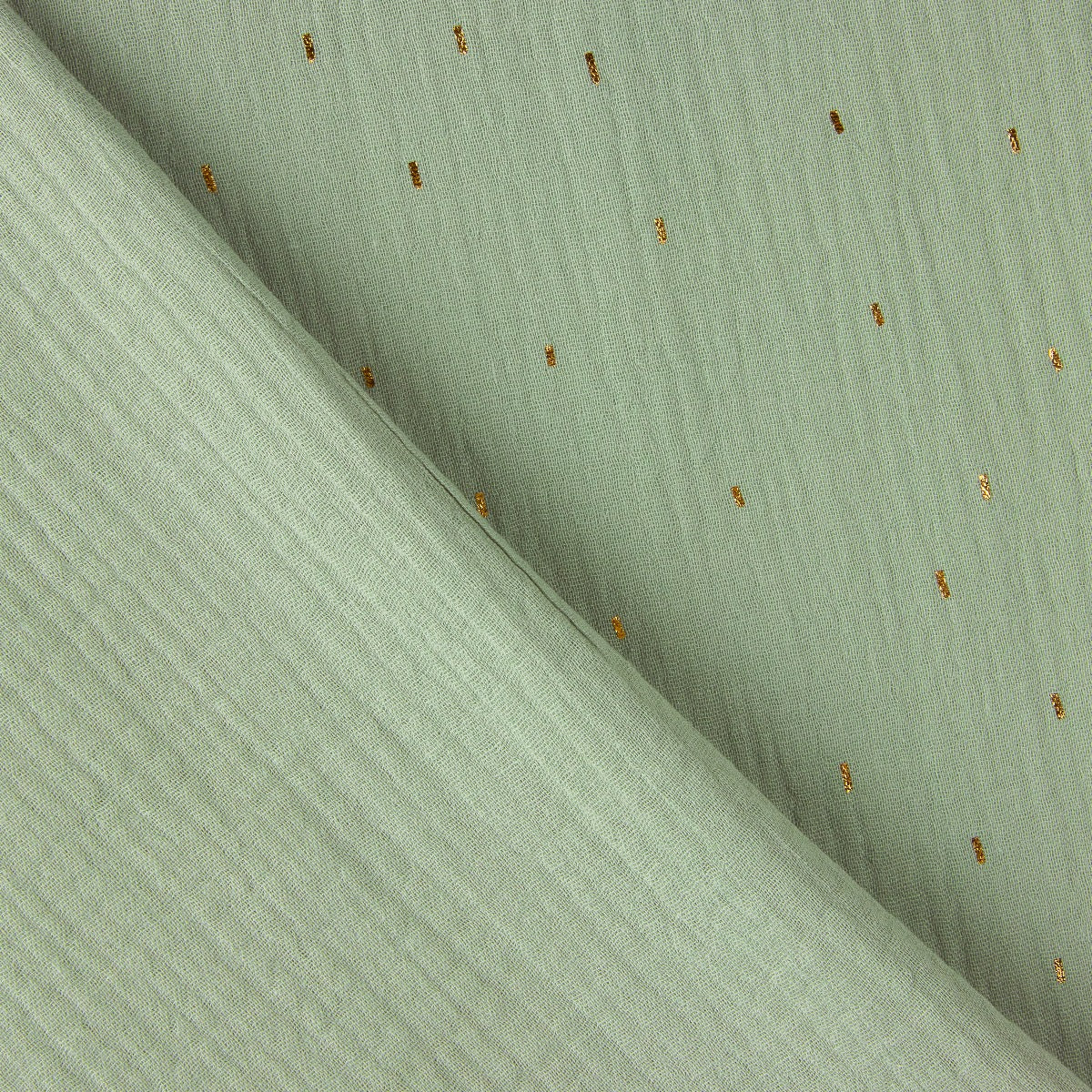 Bambula Doble Gasa Verde con Lúrex - Ribes y Casals