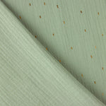Bambula Doble Gasa Verde con Lúrex - Ribes y Casals