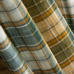 Doble Gasa Vichy Reversible Verde-Ocre - Ribes y Casals