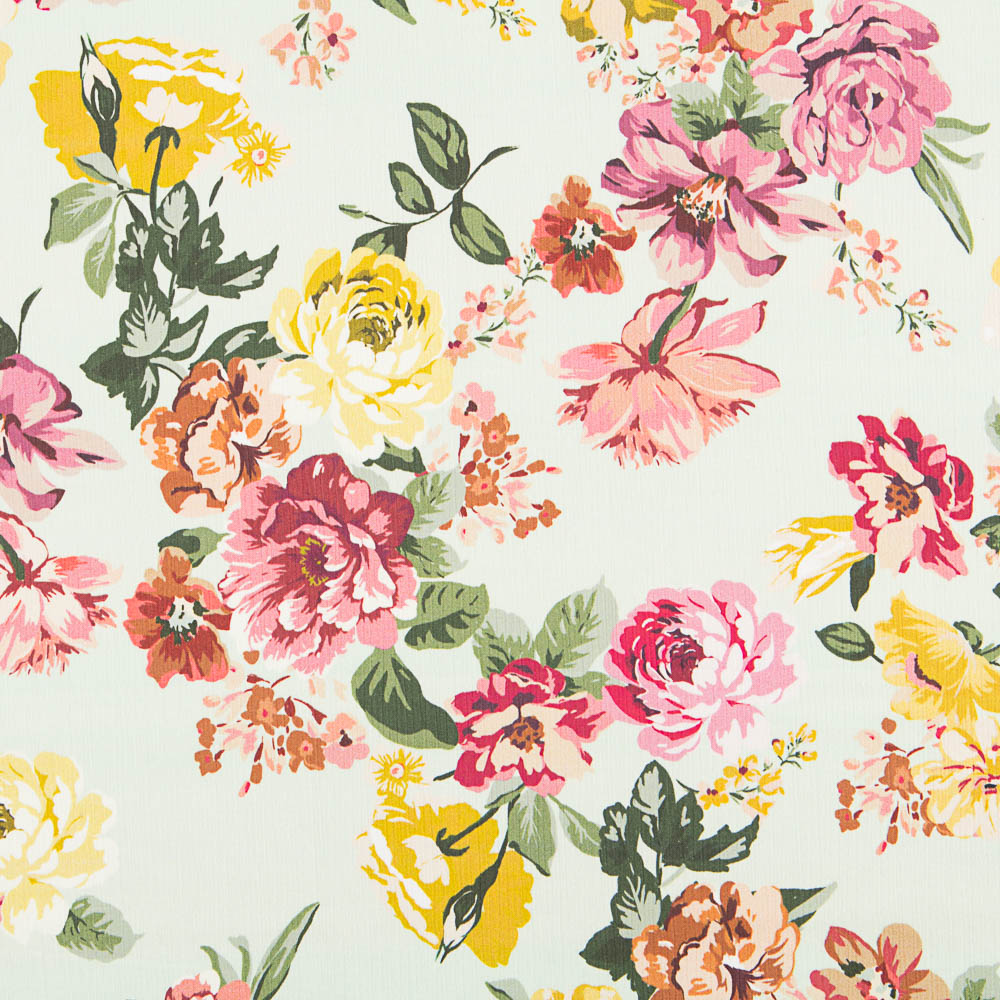 Bambula Flores Retro Verde Agua - Ribes y Casals