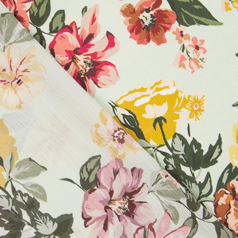 Bambula Flores Retro Verde Agua - Ribes y Casals