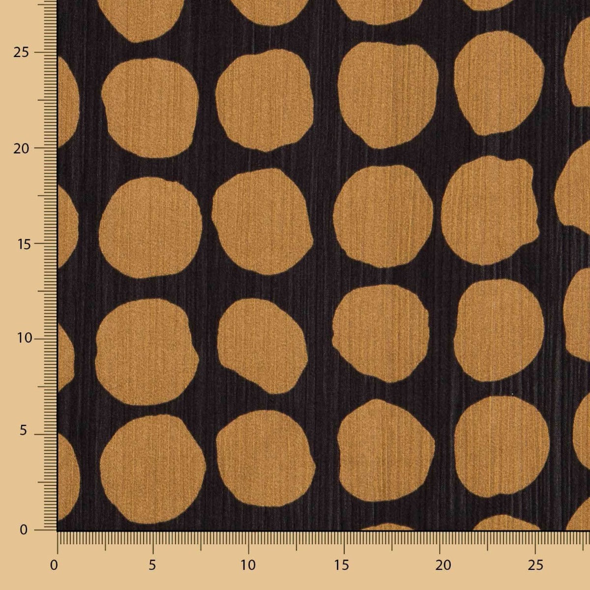 Bambula Poliéster Lunar Big Marrón - Ribes y Casals