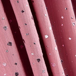 Muselina Algodón Moteado Lurex Rosa - Ribes y Casals