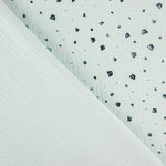 Muselina Algodón Moteado Lurex Verde Jade - Ribes y Casals