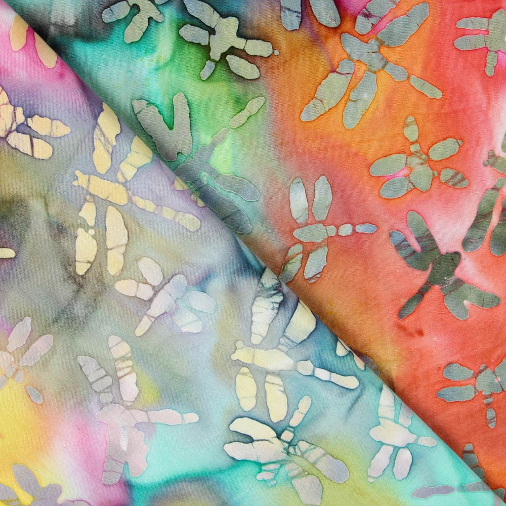 Batik Libelulas Coral - Ribes y Casals