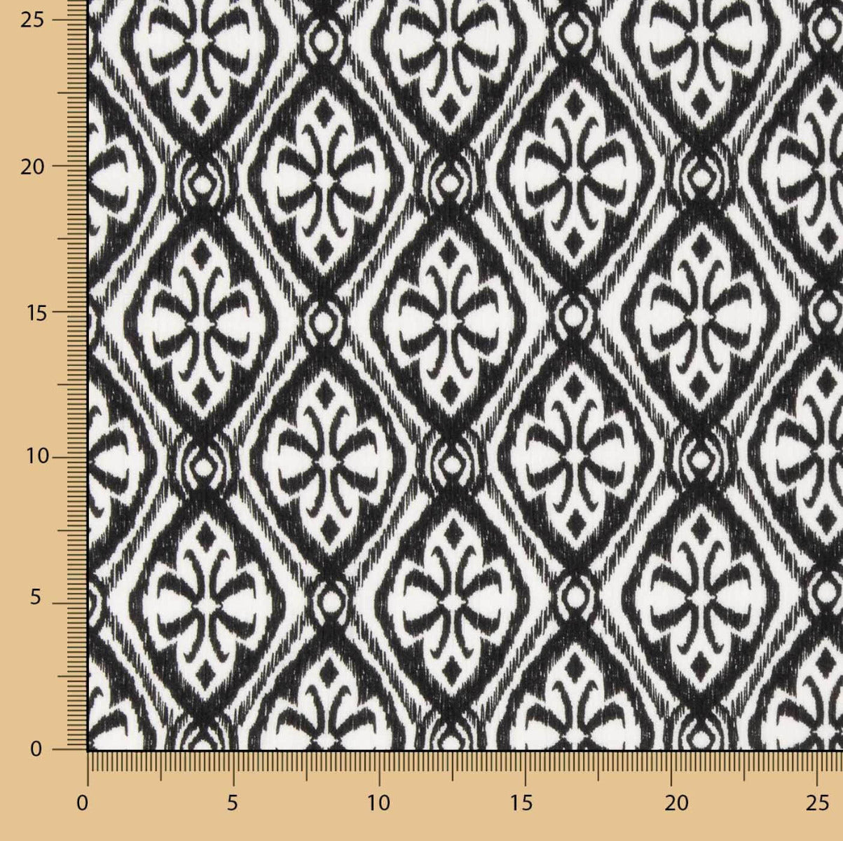 Bambula Viscosa Batik Negro - Ribes y Casals