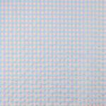 Batista Seersucker Vichy Azul Suave y Rosa - Ribes y Casals