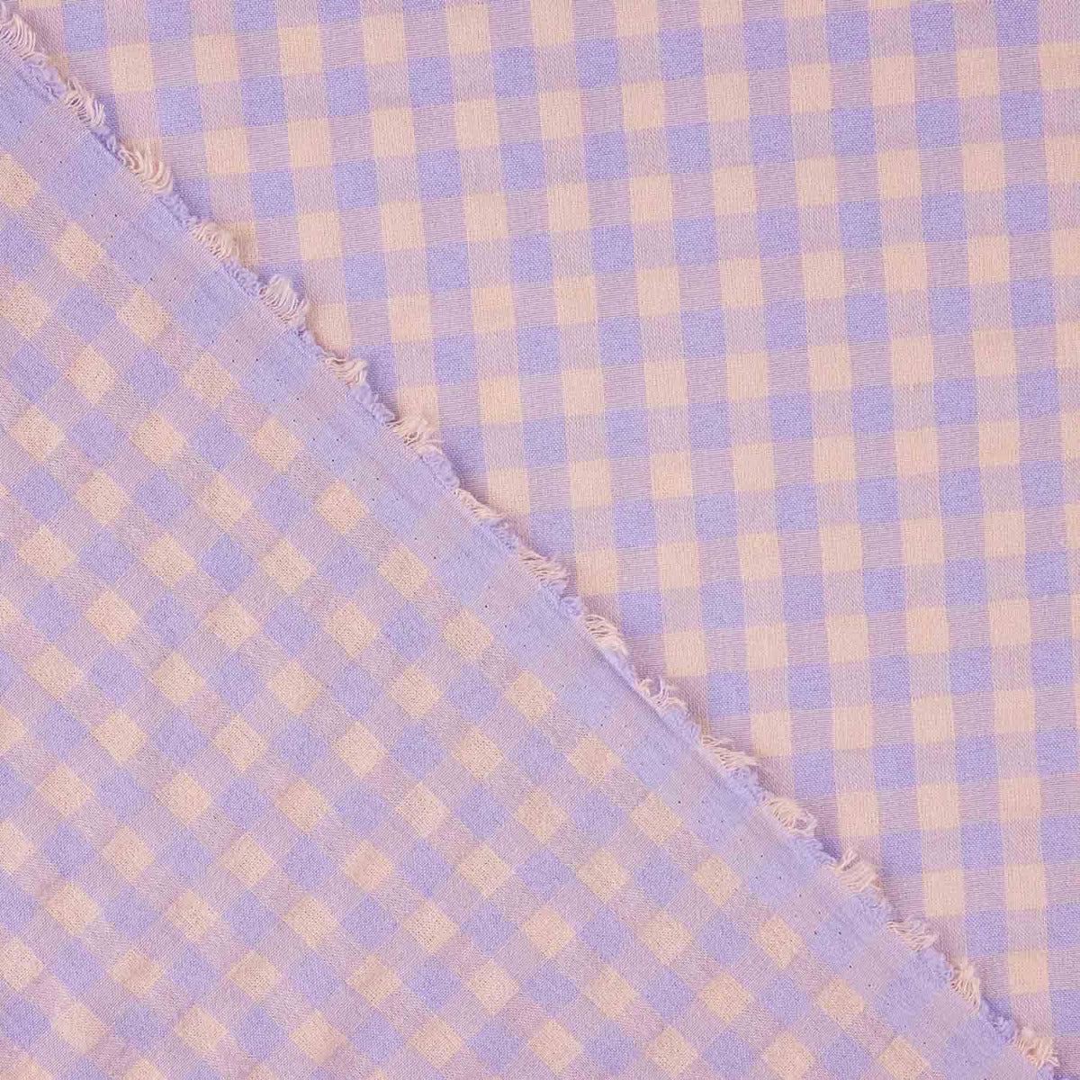 Batista Seersucker Vichy Lavanda - Ribes y Casals