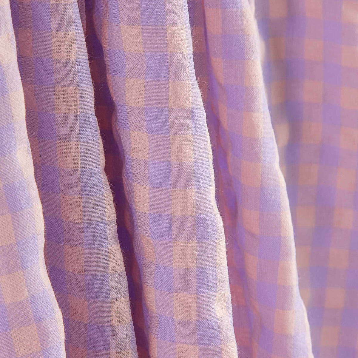 Batista Seersucker Vichy Lavanda - Ribes y Casals