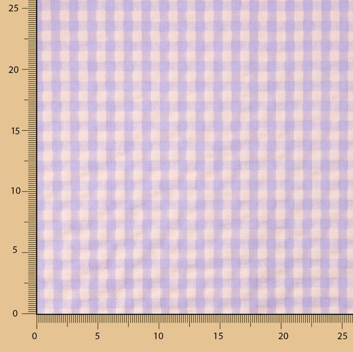 Batista Seersucker Vichy Lavanda - Ribes y Casals