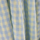 Batista Seersucker Vichy Verde Suave y Azul - Ribes y Casals