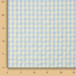 Batista Seersucker Vichy Verde Suave y Azul - Ribes y Casals