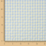 Batista Seersucker Vichy Verde Suave y Azul - Ribes y Casals