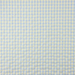 Batista Seersucker Vichy Verde Suave y Azul - Ribes y Casals