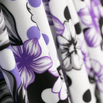 Bielástico Flor Lunares Mix Malva - Ribes y Casals