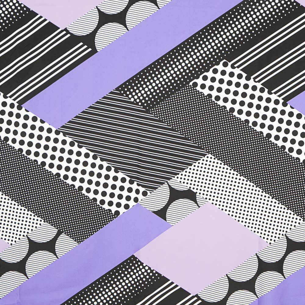 Bielástico Patch Geo Malva - Ribes y Casals