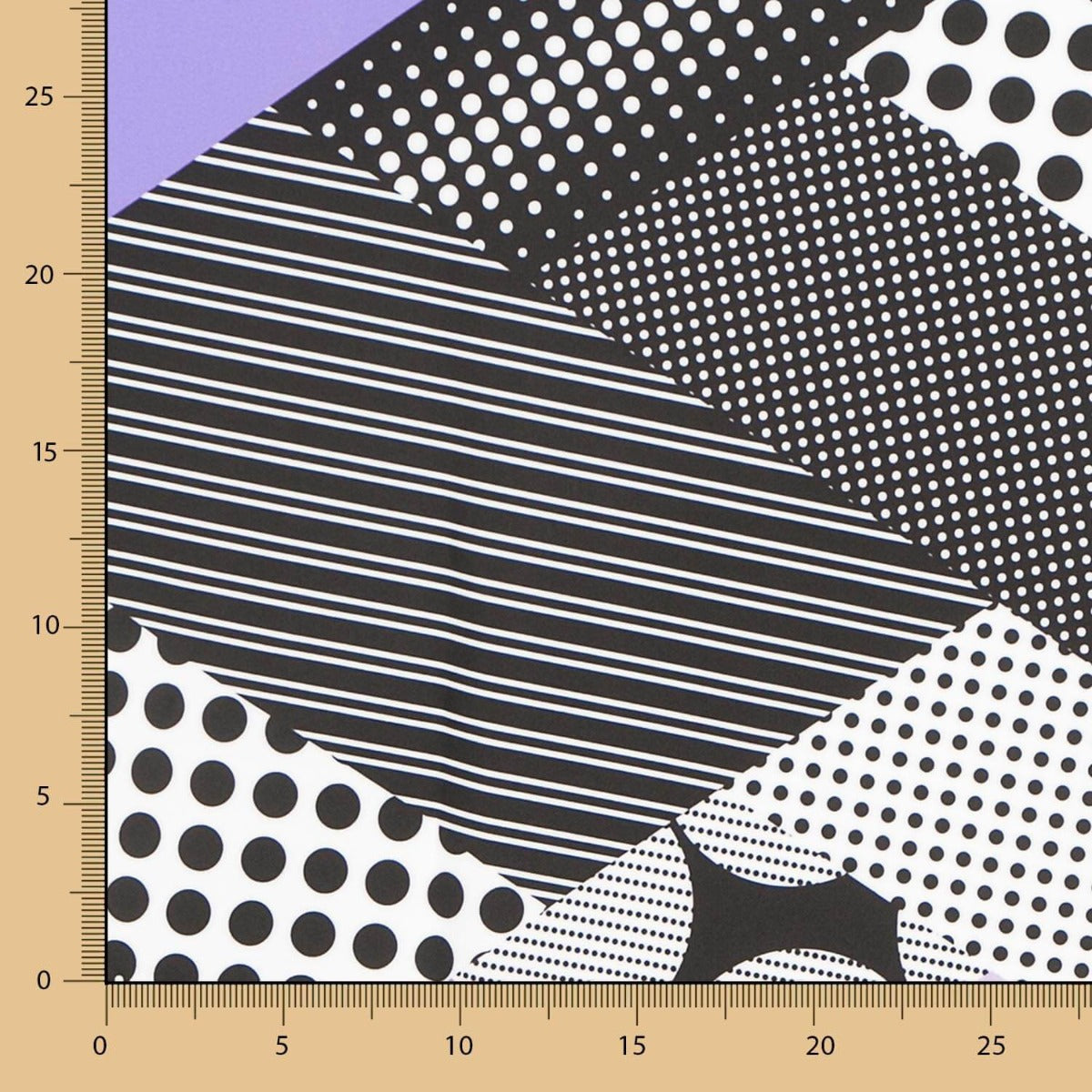 Bielástico Patch Geo Malva - Ribes y Casals