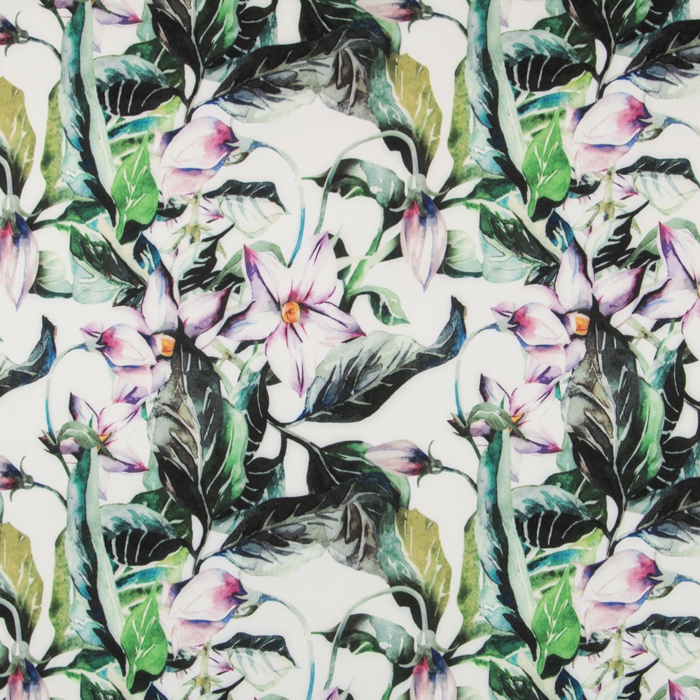 Bielástico Tropical Fondo Blanco - Ribes y Casals