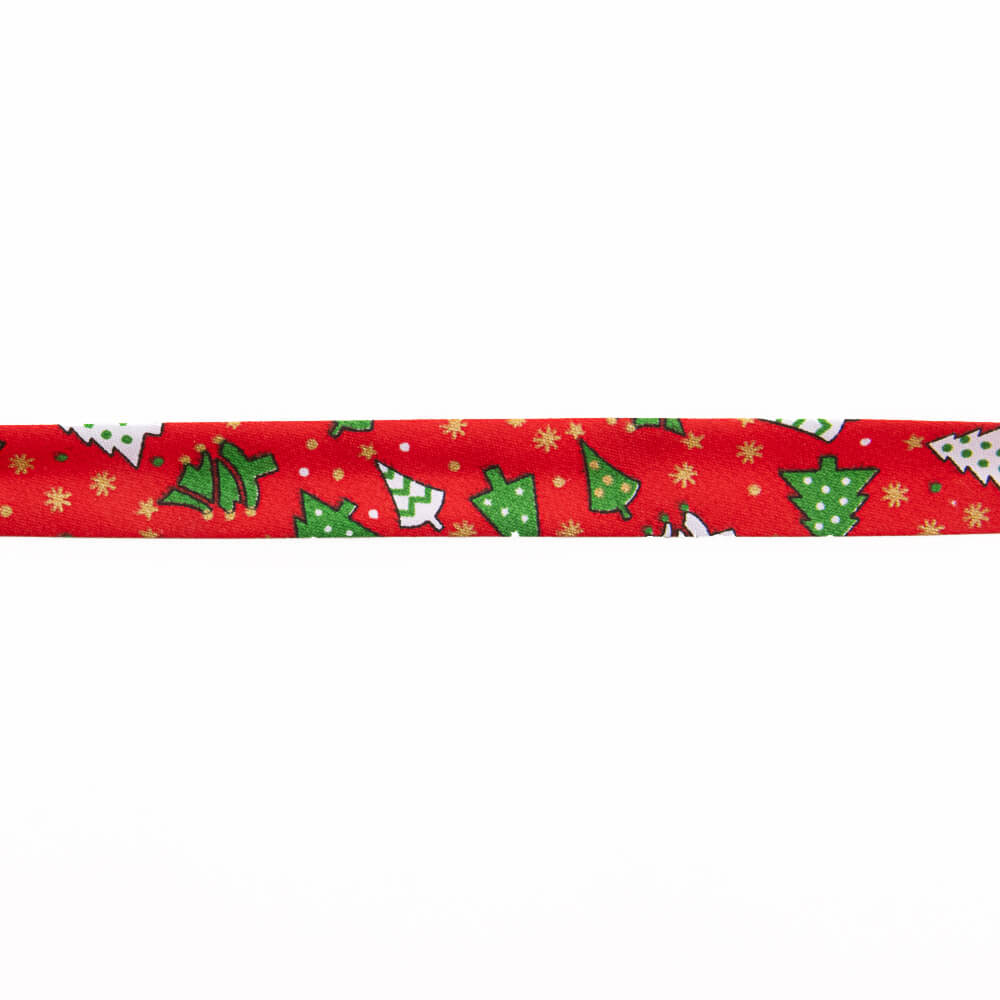 Cinta Bies Arbol Navidad Rojo 18mm - Ribes y Casals