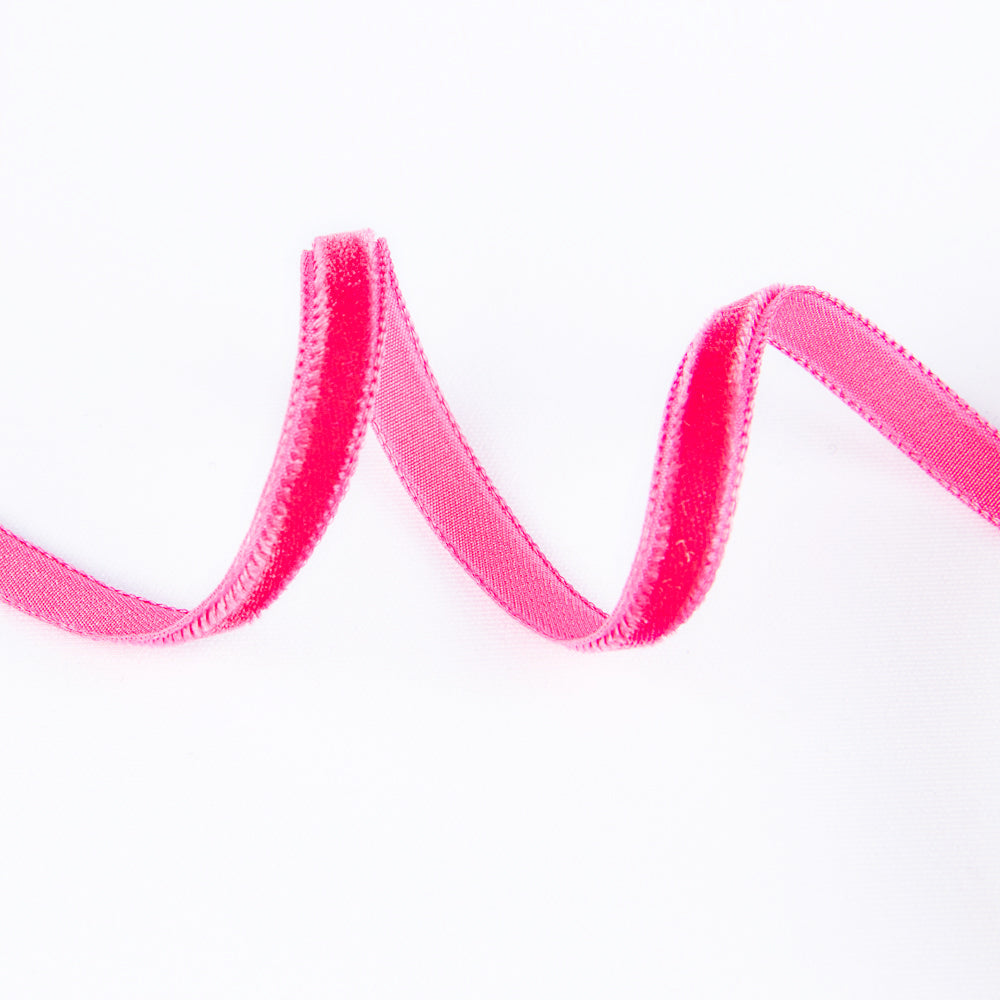 Cinta Terciopelo Fresa 7mm - Ribes y Casals