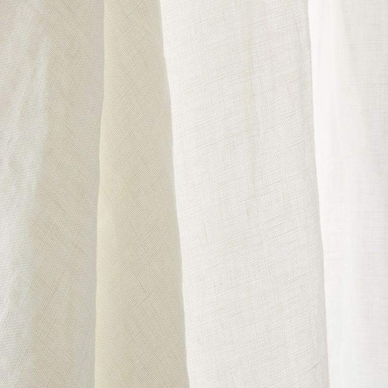 Confección Cortina Fruncida Lino Premium Blanco Natural - Ribes y Casals