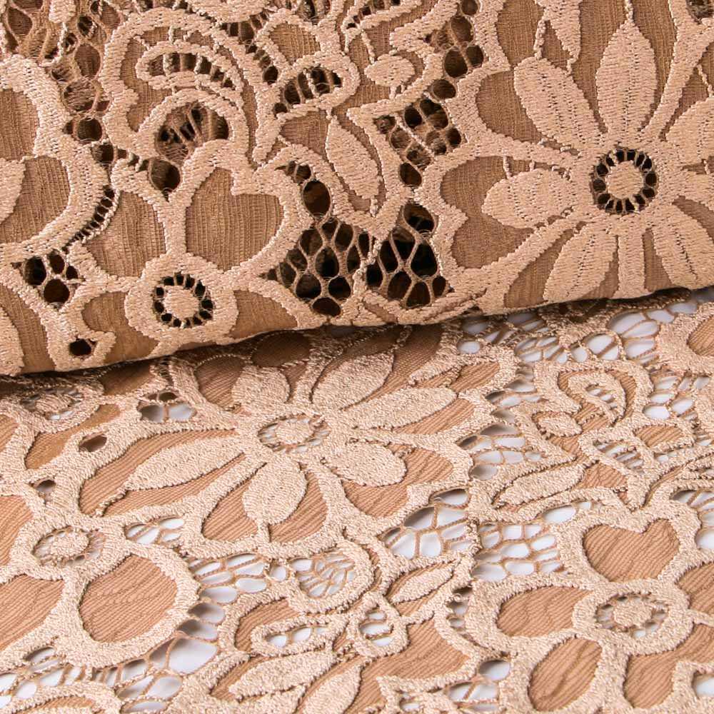 Blonda Elástica Flamenca Camel - Ribes y Casals