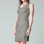 Blonda Tie-dye Rebrodé Kaki - Ribes y Casals