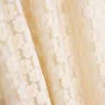 Tul Bordado Flor Blanco Natural - Ribes y Casals