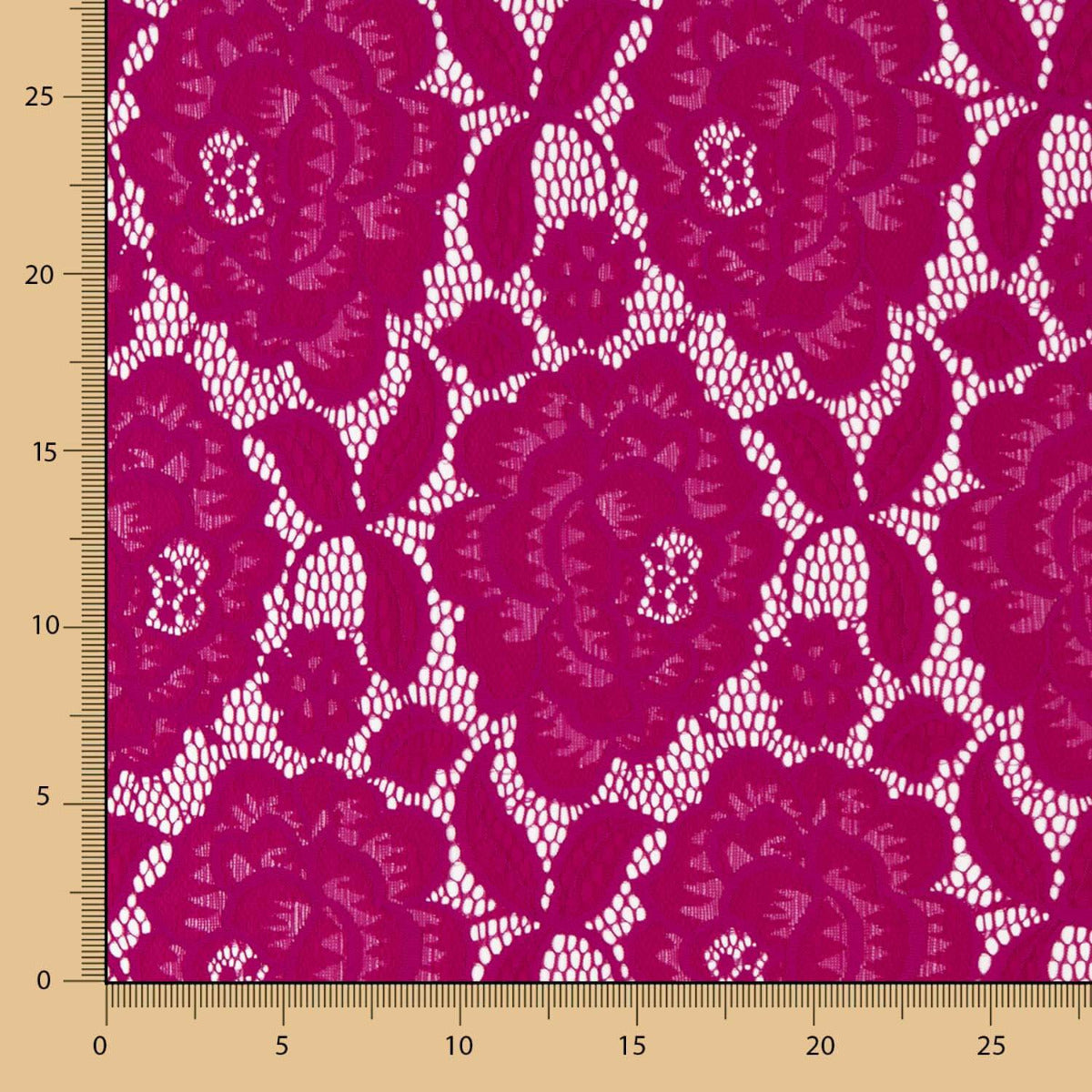 Blonda Flores Spandex Ciclamen - Ribes y Casals