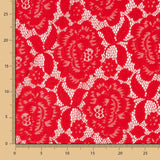 Blonda Flores Spandex Roja - Ribes y Casals