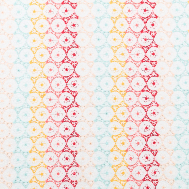 Bordado Suizo Flores Multicolor - Ribes y Casals