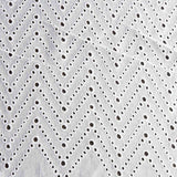 Bordado Suizo Chevron Blanco - Ribes y Casals