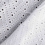 Bordado Suizo Chevron Blanco - Ribes y Casals