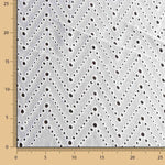 Bordado Suizo Chevron Blanco - Ribes y Casals