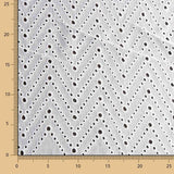 Bordado Suizo Chevron Blanco - Ribes y Casals