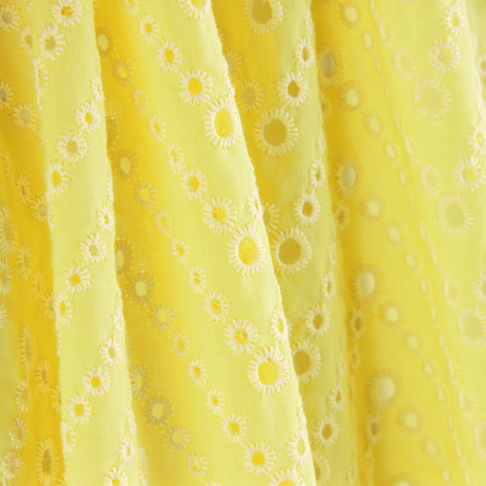 Bordado Suizo Chevron Amarillo - Ribes y Casals