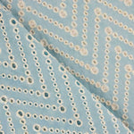 Bordado Suizo Chevron Azul - Ribes y Casals