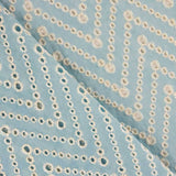 Bordado Suizo Chevron Azul - Ribes y Casals