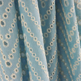 Bordado Suizo Chevron Azul - Ribes y Casals