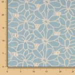 Retal Bordado Suizo Margarita Azul 55x140 cm - Ribes y Casals