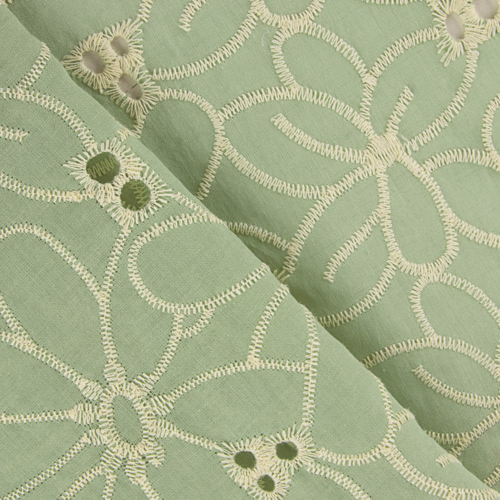 Bordado Suizo Margarita Verde - Ribes y Casals