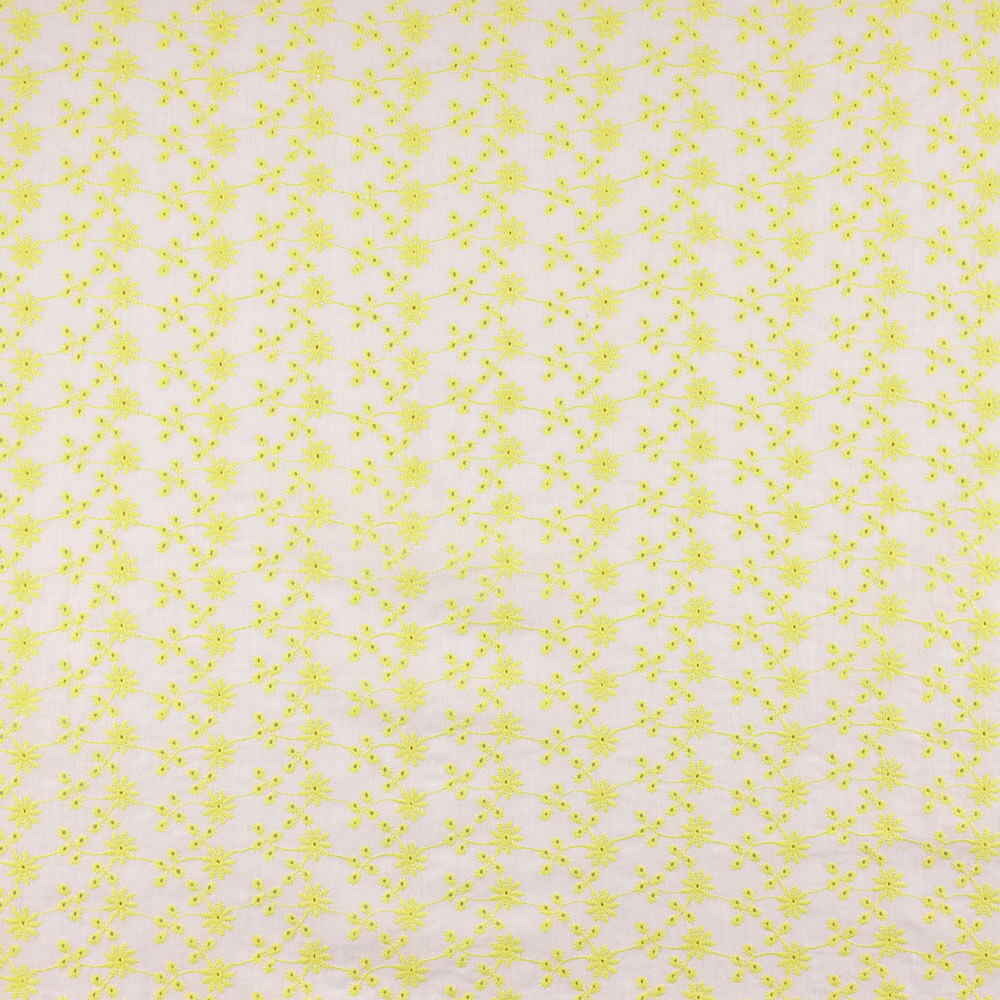 Bordado Suizo Mini Flor Amarillo - Ribes y Casals