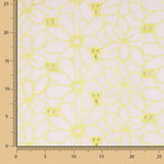 Retal Bordado Suizo Margarita Margen Amarillo 135x140 cm - Ribes y Casals