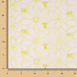 Retal Bordado Suizo Margarita Margen Amarillo 135x140 cm - Ribes y Casals
