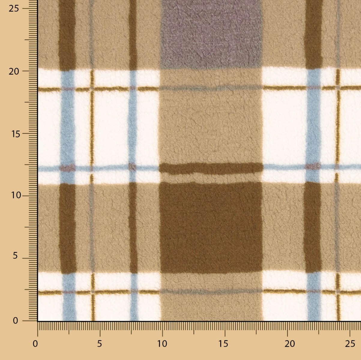 Polar Borreguito Cuadros Beige - Ribes y Casals