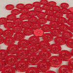 Botón Costura Rojo 17mm - Ribes y Casals